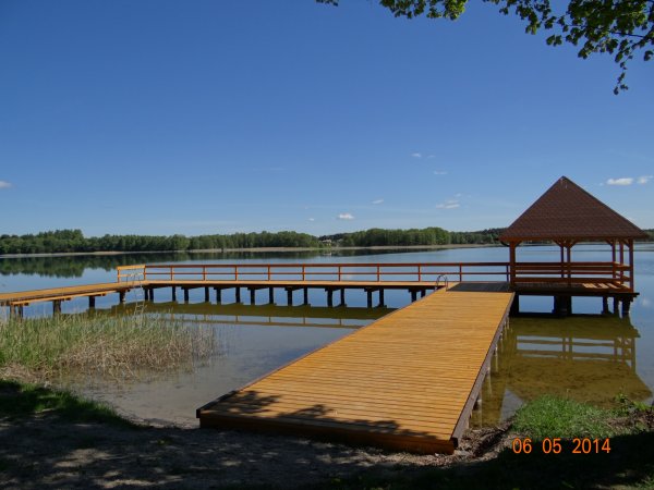 Budowa pomostu rekreacyjnego – widokowego na jeziorze Isąg