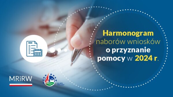 Harmonogram naborów wniosków o przyznanie pomocy na rok 2026